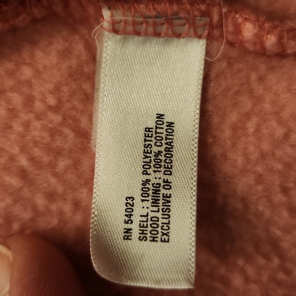 Girl's GAP Hooded Sweatshirt Size XS Color Pink - Picture 4 of 7